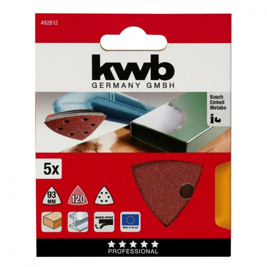 Лист шлифовальный для МФУ KWB Delta К120 5шт