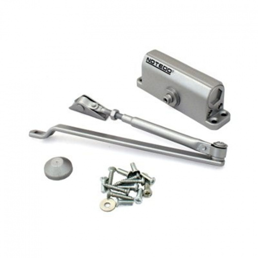 Доводчик дверной NOTEDO DC-060 SILVER до 60 кг сереб. (10)