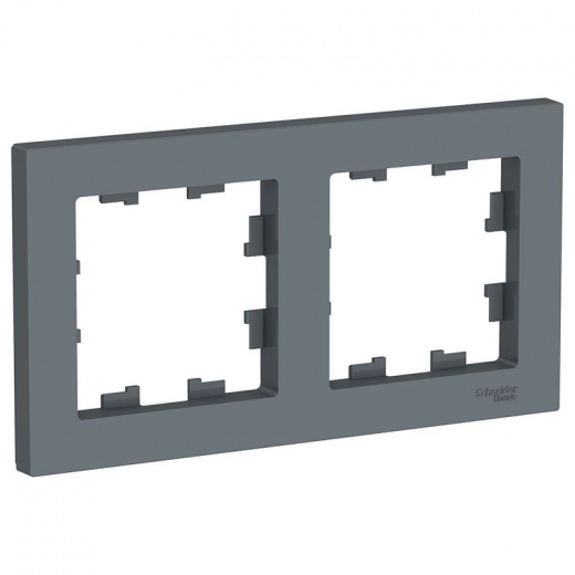 Рамка двухместная AtlasDesign грифель IP20 Systeme Electric