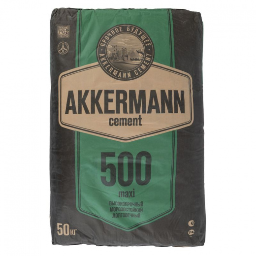 Цемент ЦЕМ II/А-Ш 42,5Н (ПЦ-500 Д20) AKKERMANN maxi 50 кг