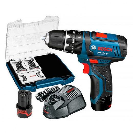 Дрель-шуруповерт Bosch GSB 10,8-2-LI 10,8В 2х2 Ач