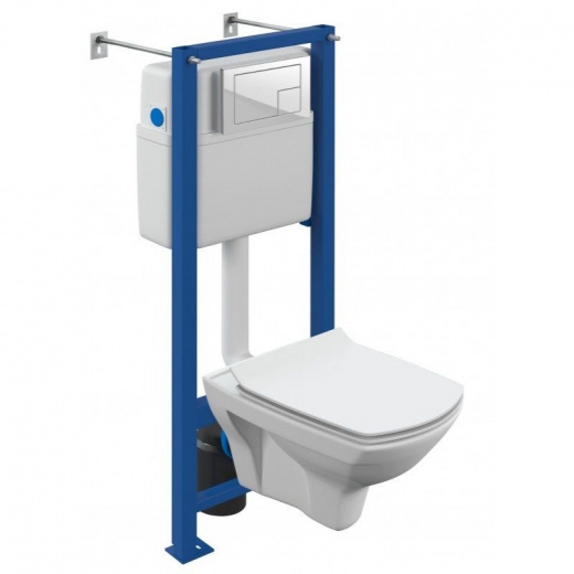 Комплект инсталяции Cersanit Vector c унитазом Carina XL CO DPL EO slim (64119)