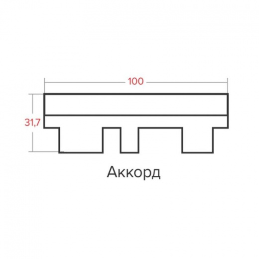 Гибкая черепицаShinglas Финский Аккорд, Красная