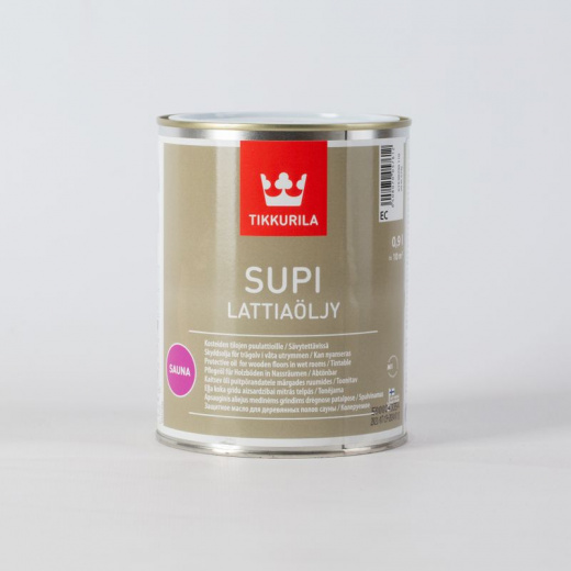 Масло для защиты пола в бане Tikkurila Supi Lattiaolju, 0,9л