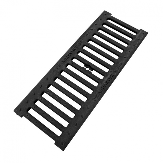Решетка водоприемная щелевая чугунная черная 500х197х21 мм