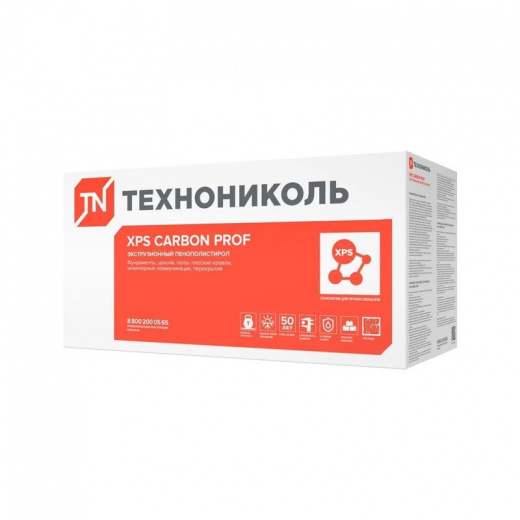 Пенополистирол экструзионный 100мм Технониколь Карбон Проф 1180х580мм 0,68м²