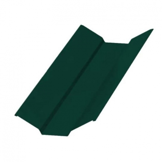 Планка ендовы верхняя 76х76х2000 (VikingMP E-RAL6005-0,5 мм) зеленый мох