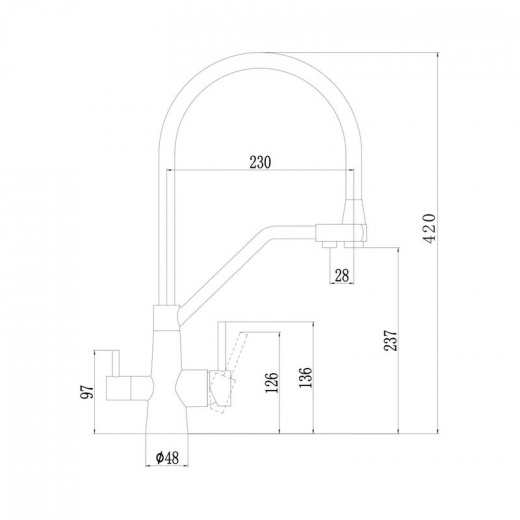 Смеситель для кухни Fmark FS0662-H01 черный
