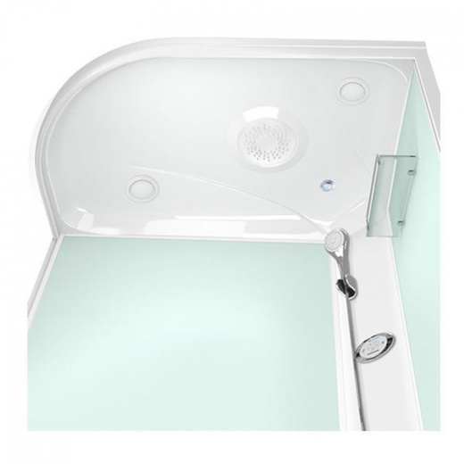Душевая кабина Domani-Spa Delight Slim 128 R высокий поддон 120х80х218 см матовые стекла