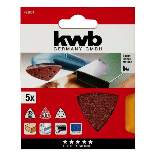 Лист шлифовальный для МФУ KWB Delta К40 5шт