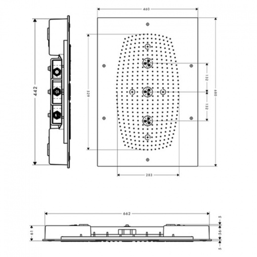 Верхний душ Hansgrohe Raindance Rainmaker Air 68x46 3jet 28417000