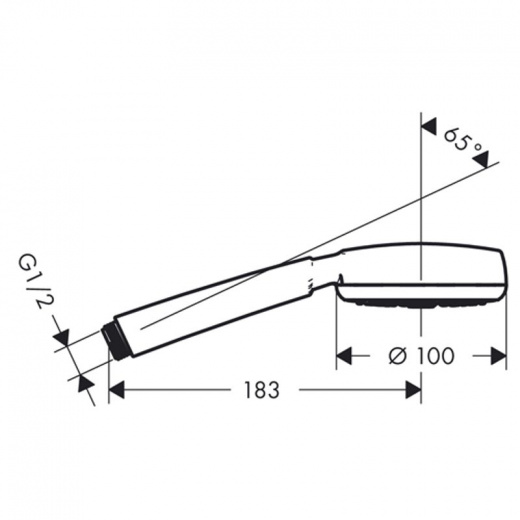 Душевая лейка Hansgrohe Crometta 100 1jet 26825400