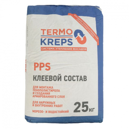 Штукатурно-клеевая смесь для пенополистирола Termokreps PPS 25 кг
