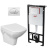 Комплект инсталляция Alcaplast 3 в 1 с унитазом Cersanit Carina New Clean On (4148223)