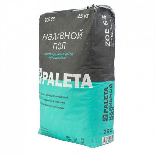 Пол наливной Paleta ZOE 63 финишный 25 кг