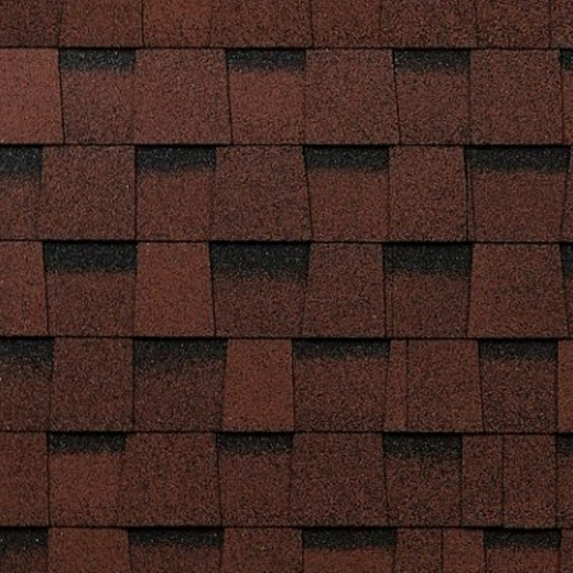 Гибкая черепица Фазенда Shinglas Красный 2,6 м² многослойная