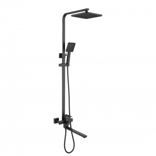 Душевая система с тропическим душем Fmark FS8145-35H черный