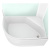 Душевая кабина Domani-Spa Delight Slim 128 R высокий поддон 120х80х218 см матовые стекла