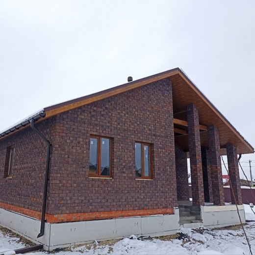 Кирпич облицовочный одинарный пустотелый М-150 смог рустик ВИНЗЕР