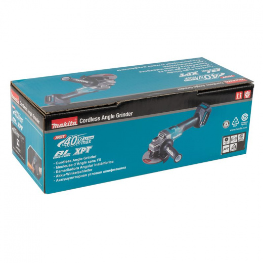 УШМ аккумуляторная Makita XGT GA005GZ 125 мм 40 В