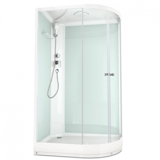Душевая кабина Domani-Spa Delight Slim 128 L низкий поддон 120х80х218 см матовые стекла