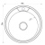 Мойка круг d 51 (0,6) вып 3 1/2 MIXLINE (глуб чаши 17см) с сифоном