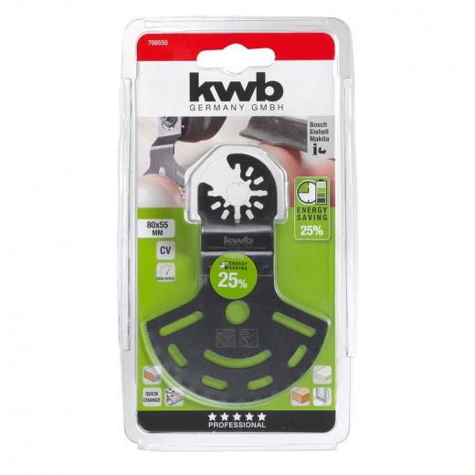 Полотно пильное по дереву для МФУ KWB Energy Saving 80мм