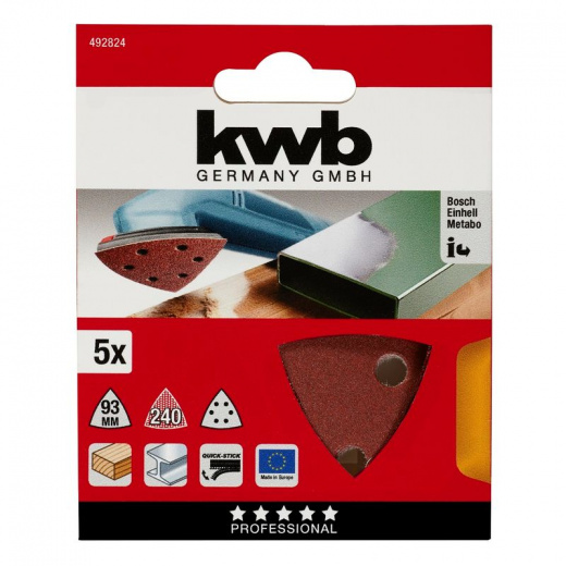 Лист шлифовальный для МФУ KWB Delta К240 5шт