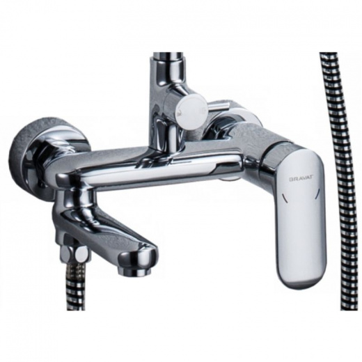 Душевая система Bravat Opal C со смесителем для ванны F6125183CP-A1-RUS