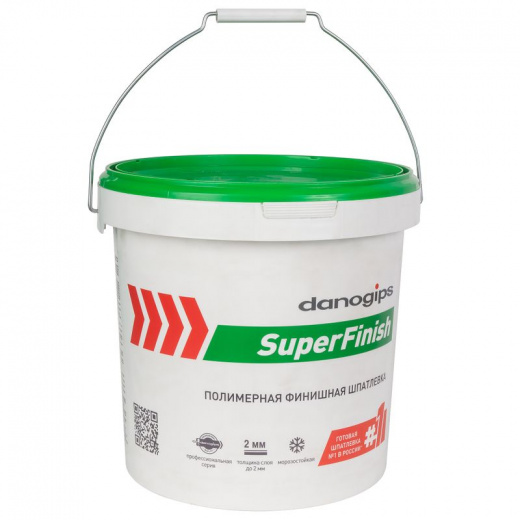 Шпаклевка финишная готовая Danogips Sheetrock SuperFinish, 18 кг