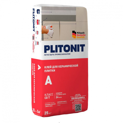 Клей для плитки Plitonit A С0Т, 25 кг