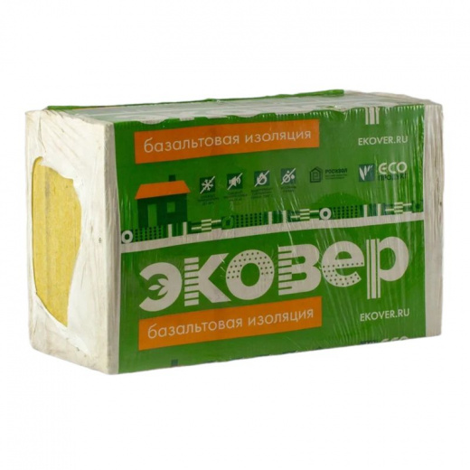 Утеплитель 1000x600x50мм Эковер Экофасад 110кг/м³ 4,8м²