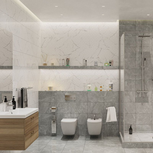 Плитка для пола Global Tile Vega 400х400 мм серая