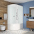 Душевая кабина Domani-Spa Delight Slim 128 L низкий поддон 120х80х218 см матовые стекла
