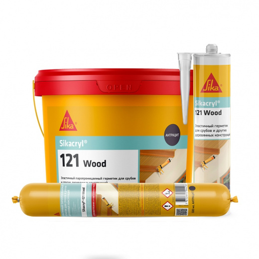 Эластичный герметик для срубов Sikacryl®-121 Wood