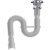 Гофросифон Aquant 1200 мм 1 1/2"х40/50 с нержавеющей решеткой