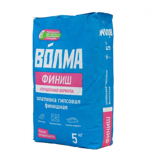 Шпаклевка гипсовая финишная Волма Финиш, 5 кг