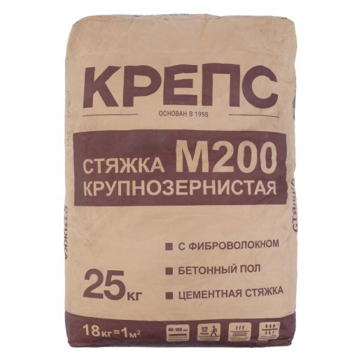 Стяжка пола Крепс М-200 25 кг
