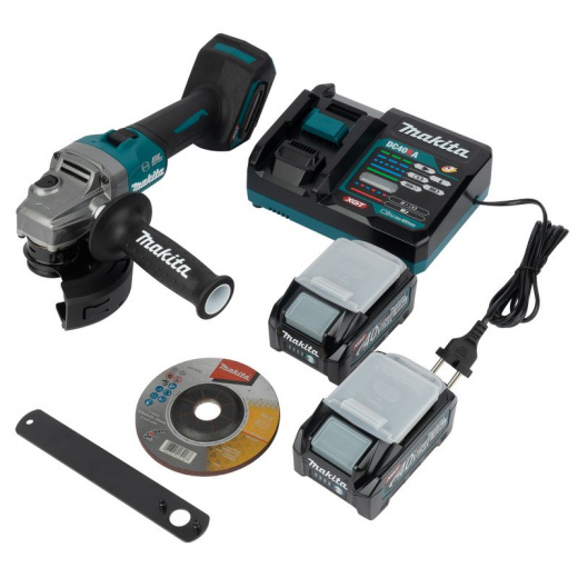 УШМ аккумуляторная Makita XGT GA005GM201 40 В 2х4 Ач