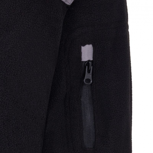 Куртка флисовая с усилениями XL черно-серая Dowell