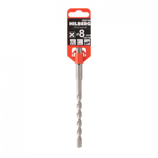 Бур SDS+ 8х100х160 мм Quadro Hilberg