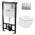 Комплект инсталляция Alcaplast 3 в 1 с унитазом Ideal Standard Tesi Aquablade (4143762)