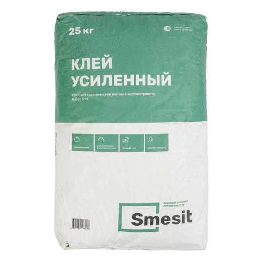 Клей усиленный Smesit 25 кг