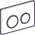 Клавиша смыва Geberit Omega 20 (115.085.KH.1)