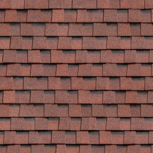 Гибкая черепица Ранчо Shinglas красный 2 м² (многослойная)