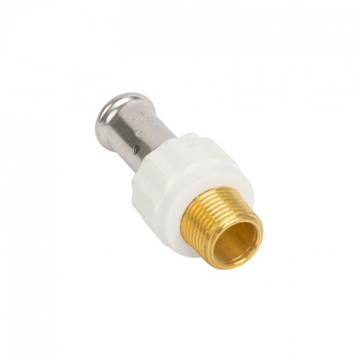 МП-Пресс Муфта Henco НР 16х1/2" белая PVDF