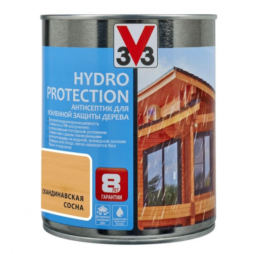 Антисептик для дерева Hydro Protection Скандинавская сосна, 0,9л
