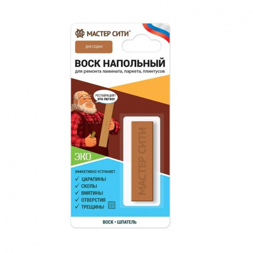 Воск для напольных покрытий Мастер Сити дуб седан