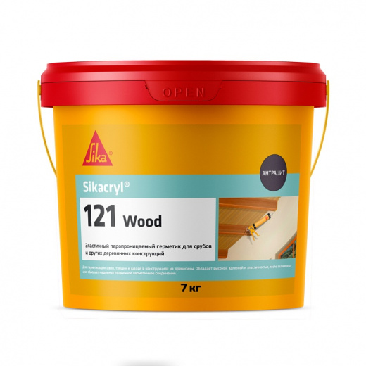 Эластичный герметик для срубов Sikacryl®-121 Wood