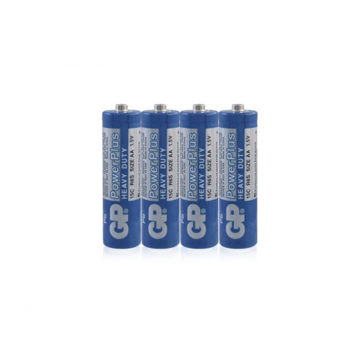 Батарейки солевые GP PowerPlus 15G AA - 4 шт. в пленке